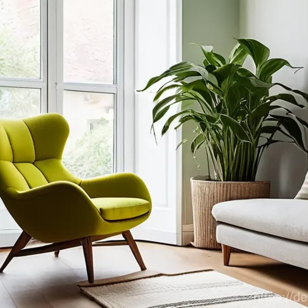 자연에서의 실내 활동이 주는 정신적 이점 - **A Serene Green Reading Nook in a German Home:**
"A cozy and sunlit reading nook nestled by a l...